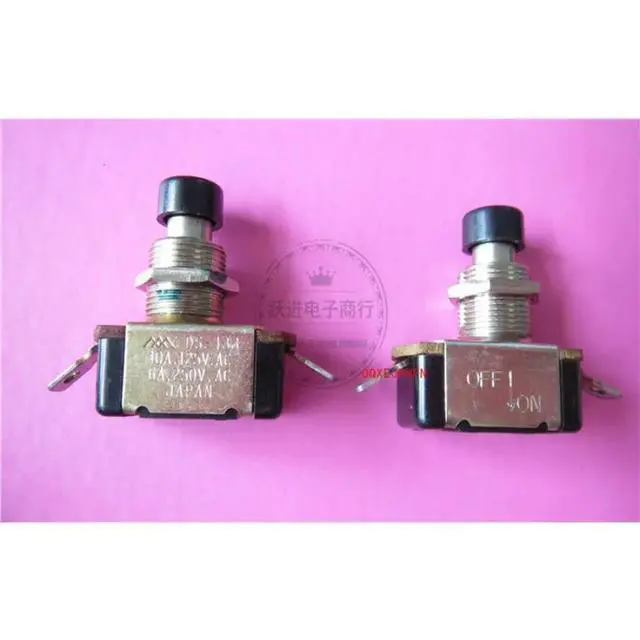 Alt view image 2 of 3 - For DS-133 MIYAMA Button Reset Switch 2 Pin Push Button Lockless Switch 6A250