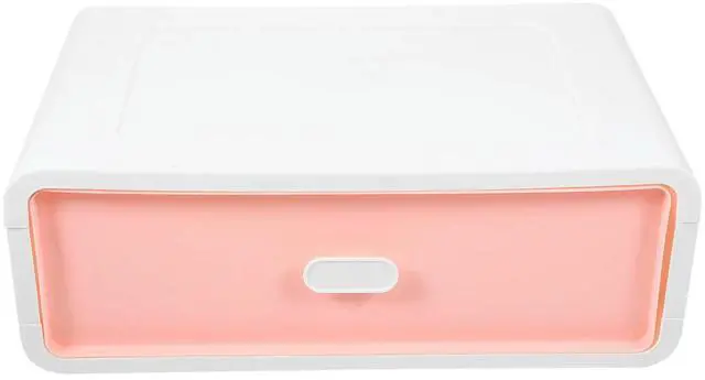 Alt view image 3 of 3 - Small Drawer Desktop Box Plastic Organizer Office Cabinet Efficient Desk Paper Organizer Bin Drawer Containers