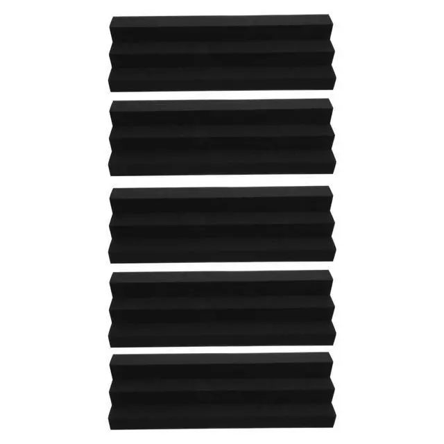 Alt view image 2 of 3 - 5Pcs Lightweight Corner Acoustic Foam Panels Bass Trap Sound Absorbing Foam for Studio Sound Insulation Noise Reduction