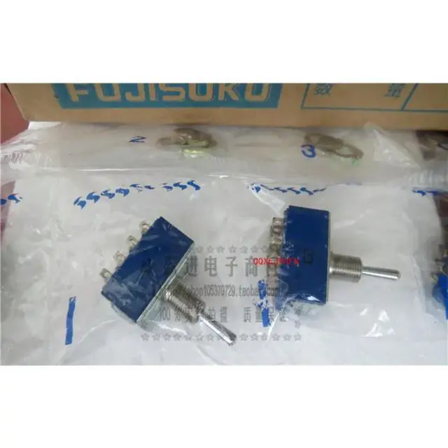 Alt view image 2 of 2 - For FUJISOKU 8A4021 Button Switch 6A125V 12-pin 3-gear Shaking Toggle Switch