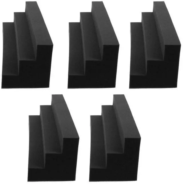 Main image of 5Pcs Lightweight Corner Acoustic Foam Panels Bass Trap Sound Absorbing Foam for Studio Sound Insulation Noise Reduction