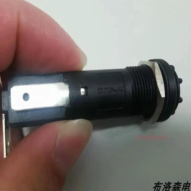 Alt view image 3 of 3 - For BULGIN FX0419 fuse holder panel installation 250V16A size 6.3x32MM F419
