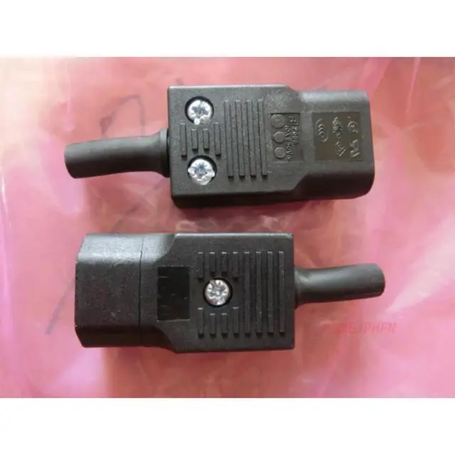 Alt view image 3 of 3 - For BULGIN PX0686 IEC C14 power socket tail plug Black 250V10A