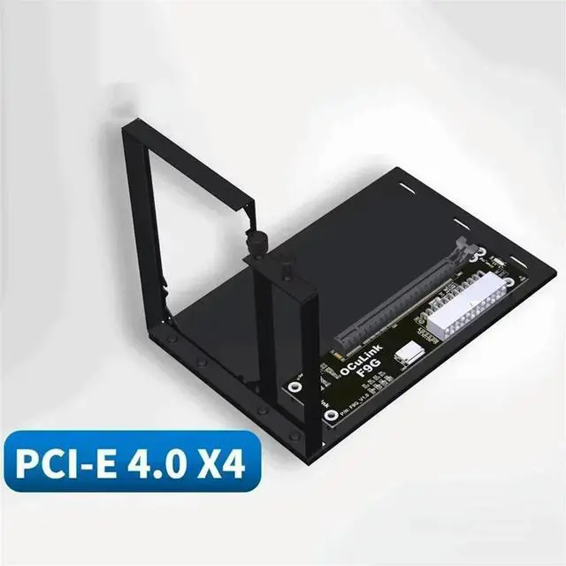 Alt view image 3 of 3 - F9G-BK7 EGPU OCuLink GPU Dock PCIe4.0 X4 Notebook Laptop to External Video Graphics Card M.2 OcuLink to PCIE X16 Adapter