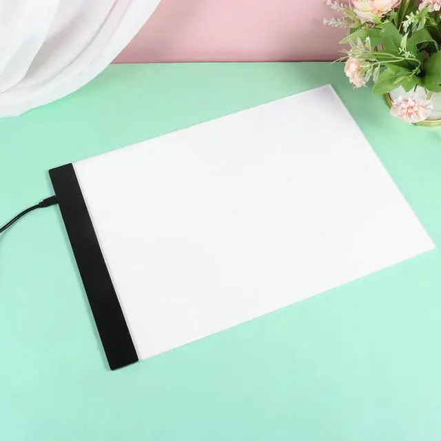 Alt view image 2 of 3 - 1Set A4 Backlit Copyboard Slim LED Lightbox Tracing Board USB Powered Frosted Surface Drawing Sketching Art Design