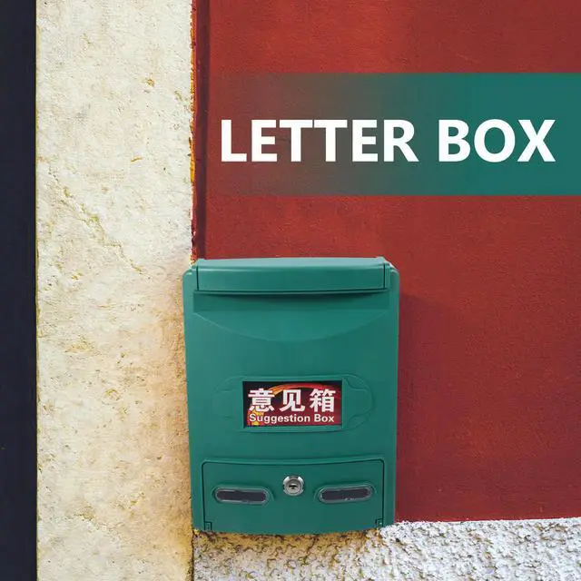 Alt view image 3 of 3 - Wall Mount Mailbox Heavy Duty Aluminum Alloy Suggestion Box for Home Office Church Voting Public Complaints Letter Collection