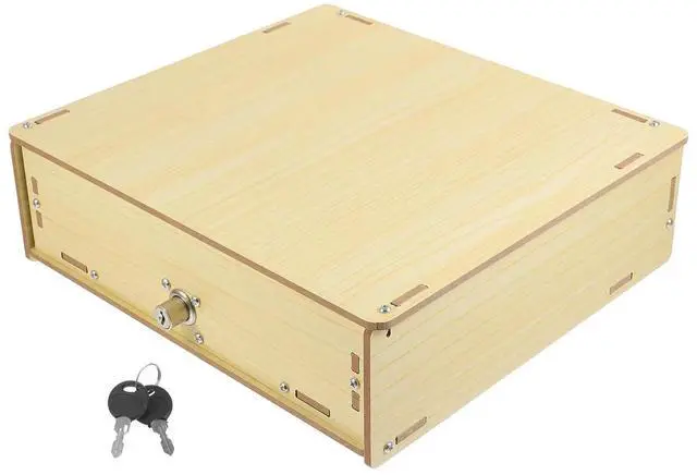 Main image of Multi-Functional Wooden Cash Drawer Tray Divided Money Box for Business Counters Retail Supermarket Desktop Cash