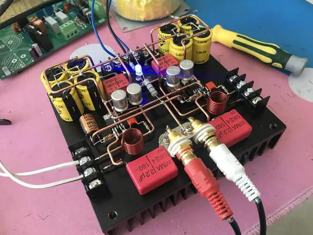 Alt view image 3 of 3 - LM1875 scaffolding power amplifier board, HIFI 2.0 power amplifier, power: 30W*2 input voltage: dual AC transformer 9-18V