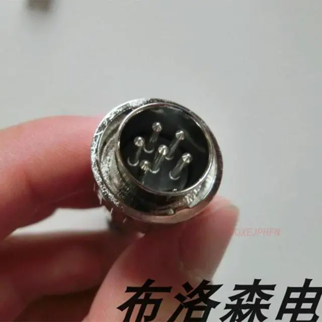 Alt view image 2 of 3 - For LUMBERG 013206 6-pin DIN plug DIN45322 Cable installation 013206