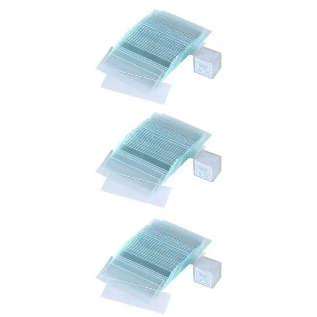 Alt view image 3 of 3 - 450Pcs Microscope Slide Kit Optical Glass Slides and Cover Glasses Safe for Students s Accessories