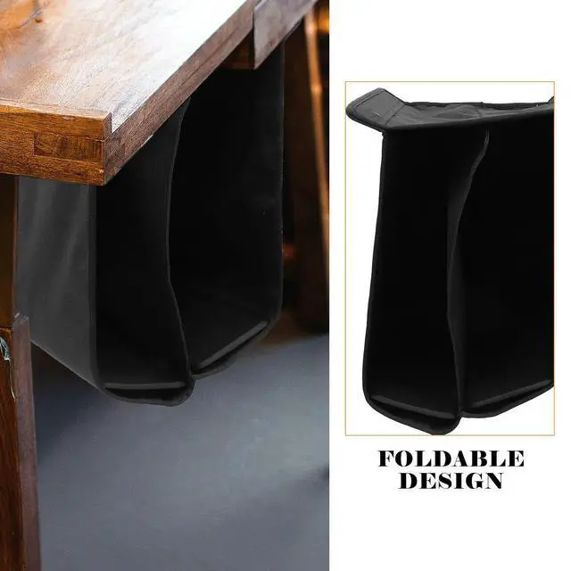 Alt view image 3 of 3 - Under Desk Foldable File Box Stable Office Organizer for Desk Files Books Stationery Organizer Under Shelf