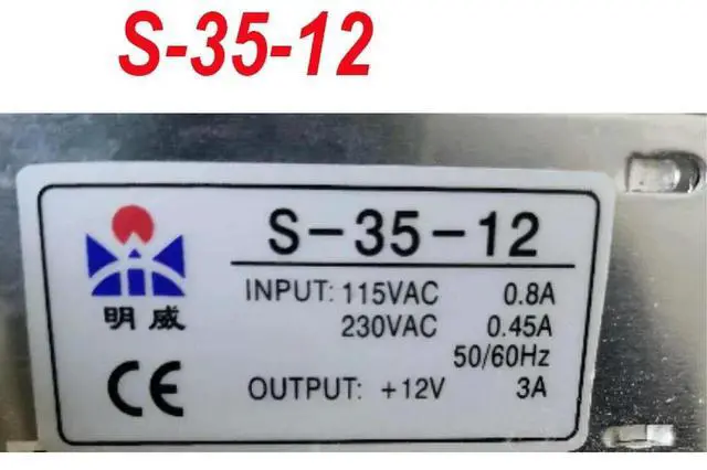 Main image of ForMingwei Switching Power Supply S-35-12 AC220V To DC12V 0.8A 35W 1 Pcs