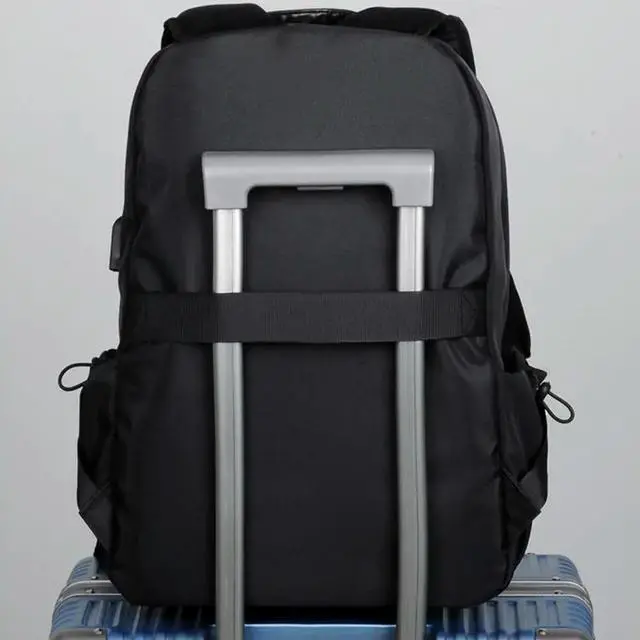 Alt view image 3 of 3 - 1Pcs Men Backpack Fashion Casual Schoolbag Large Capacity Laptop Computer Bag Lightweight Casual Schoolbag