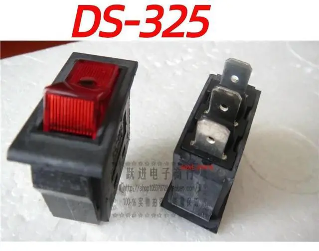 Main image of Genuine For DS-325 High Current Ship Switch 3 Pins 2 Gears with Light Rocker Power Switch