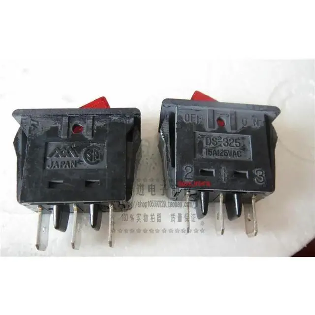 Alt view image 2 of 2 - Genuine For DS-325 High Current Ship Switch 3 Pins 2 Gears with Light Rocker Power Switch