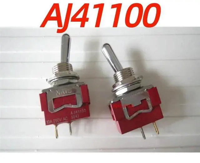 Main image of For AJ41100 Power Button 2 Pin 2 Gear Shaking Head Toggle Switch 10A250V Aperture 12MM