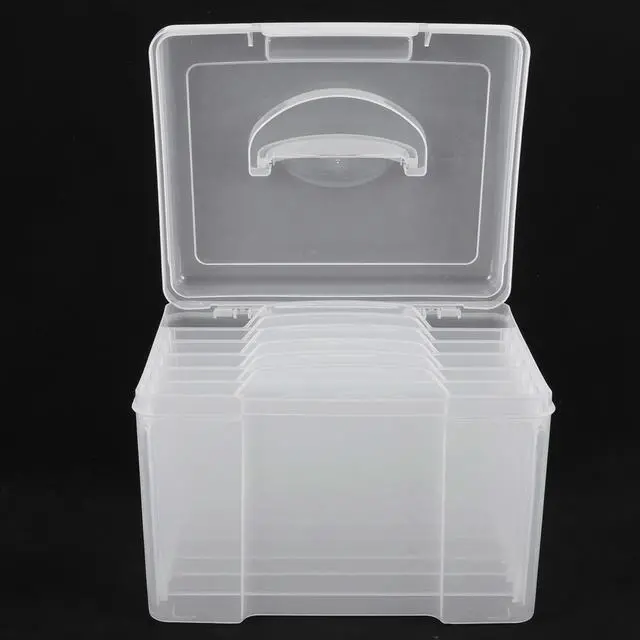 Main image of Photo Box Plastic Multi-Grid Organizer for Pictures Photos Craft Items Sticker Scrapbook DIY Organization Home Travel