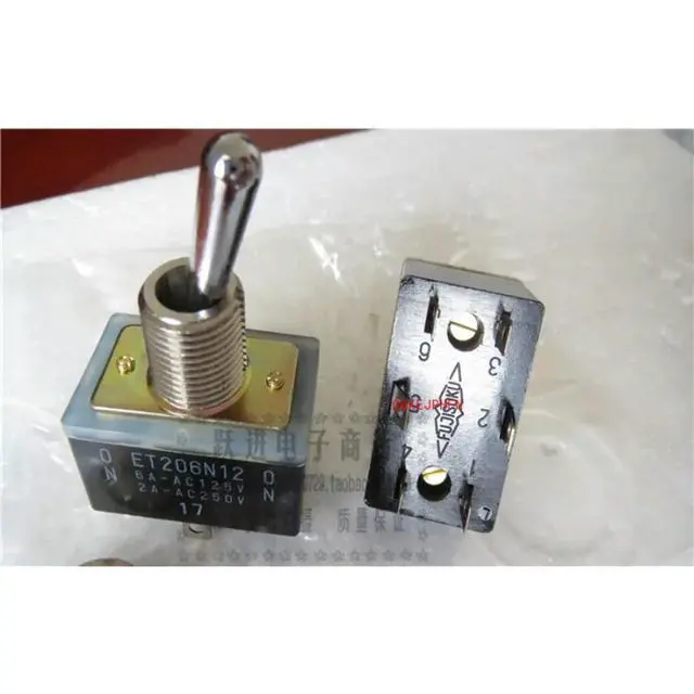 Alt view image 2 of 3 - For FUJISOKU ET206N12 Large Button Switch 6 Pin 2 Gear Shaking Switch, Aperture 12MM