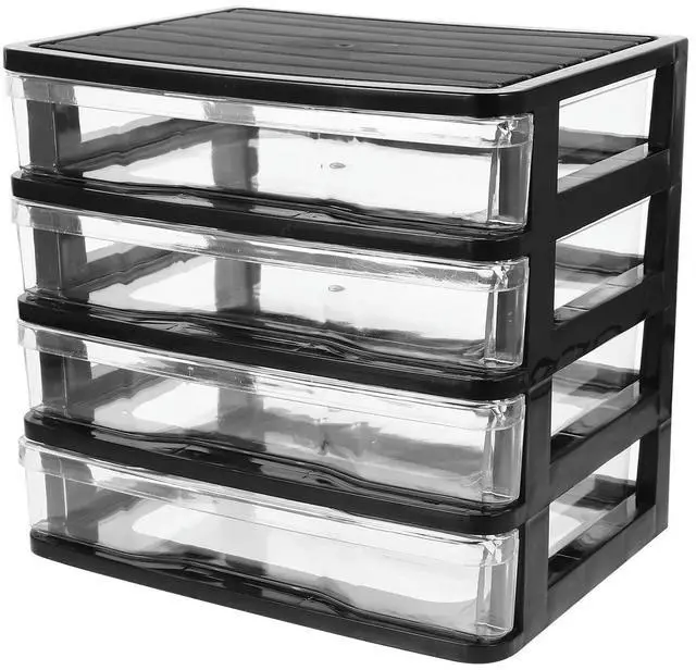 Main image of Layered Desktop Drawers Multifunctional Desk Organizer for Files Cosmetics Stationery Makeup Holder Office Classroom