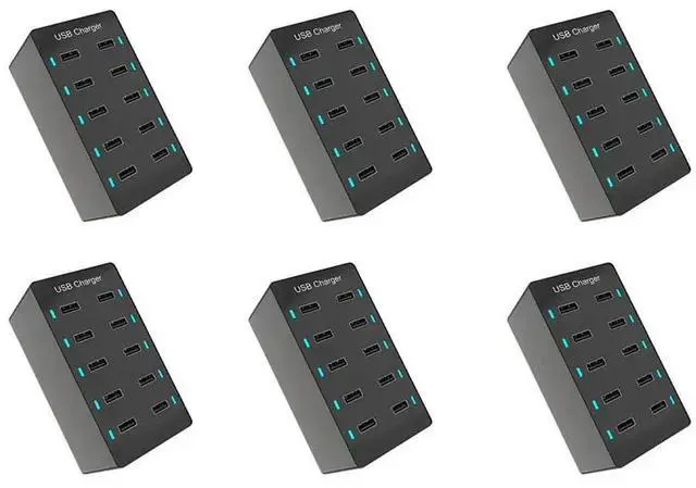 Main image of 6X 50W USB Multiport Fast Charge Hub 10Port Fast Charge Charging Desktop Dock B