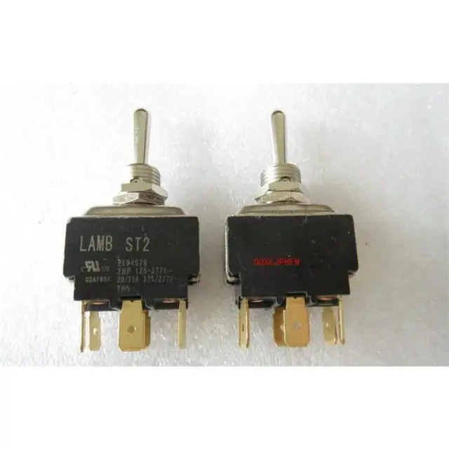 Alt view image 2 of 3 - For E194579 Imported Japan LAMB ST2 button switch 6 feet 3 gears locked shaking head toggle power switch 15A