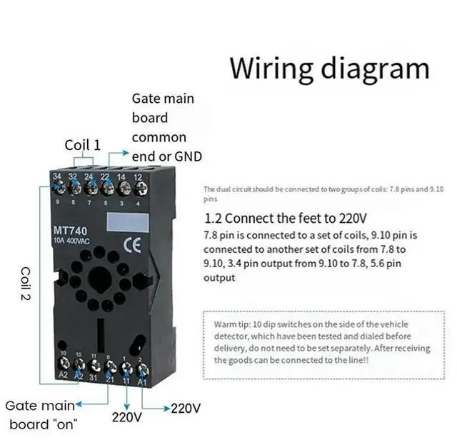 Alt view image 2 of 3 - 3X Parking Double Channel Vehicle Exit Car Loop Detector PD232 Loop Detector