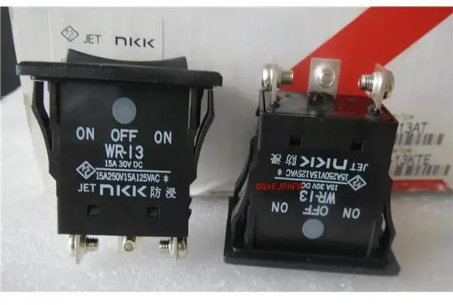 Main image of For NKK WR-13 15A25 Power Supply Ship Switch 3 Pin 3 Gear Rocker Arm Switch 0V