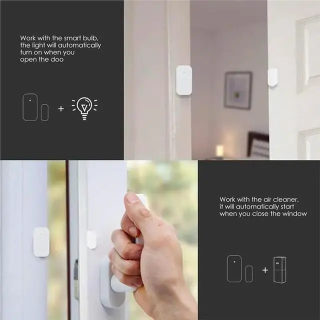 Alt view image 3 of 3 - Zigbee Connection Mini Door Window Sensor Set(4Pcs) Works For Gateway Mi Home Homit
