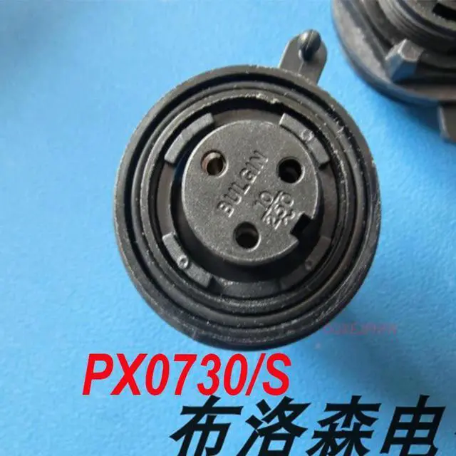 Main image of For BULGIN PX0730/S 3P circular connector 3-pin female socket panel installation screw locking wire