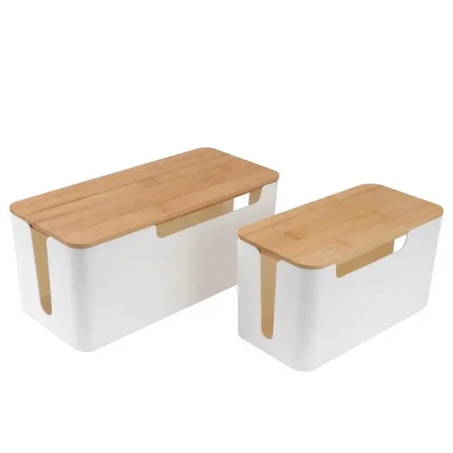 Alt view image 3 of 3 - 2Pcs Socket Protection Box Cable Management Box for Power Strip Outlet Surge Protector Charger USB Hub Strong Impact Resistant