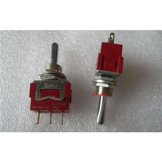 Alt view image 3 of 3 - For AJ41140 3-Speed Self-elastic Button Switch 3-Pin Bilateral Reset Shaking Head Switch AJ41140F 10A250V