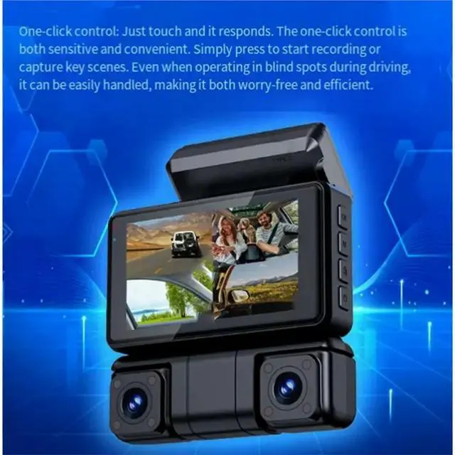 Alt view image 2 of 3 - Parking Mode DVR 4 Channel Dash Cam 360° View 2.5K Wi-Fi GPS Camera For Car 1080P 24H/7