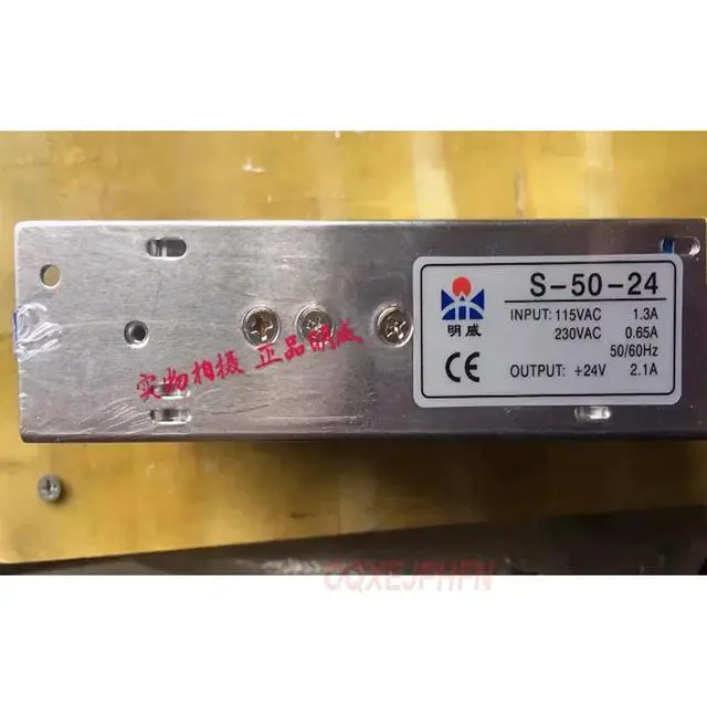 Alt view image 2 of 2 - 1 PCS For Mingwei Switching Power Supply S-50-24 AC220V To DC24V 2.1A 50W 24V Power supply