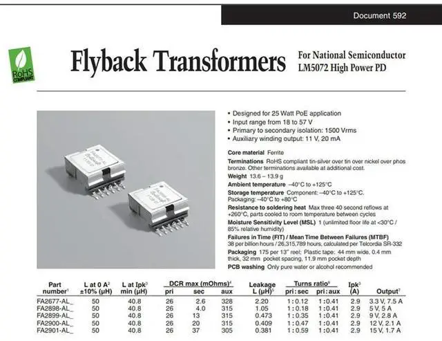 Alt view image 3 of 3 - For COILCRAFGT FA2900-AL 1 Pcs