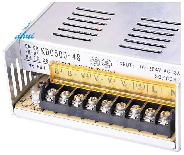 Alt view image 2 of 3 - Dual Output UPS SMPS 48V 54V 500W Uninterruptible Power Supply Led