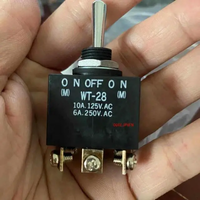 Main image of For NKK WT-28 Self-elastic Button Switch 6 Feet 3 Gears Double Reset Shaking Head Switch 6A250V