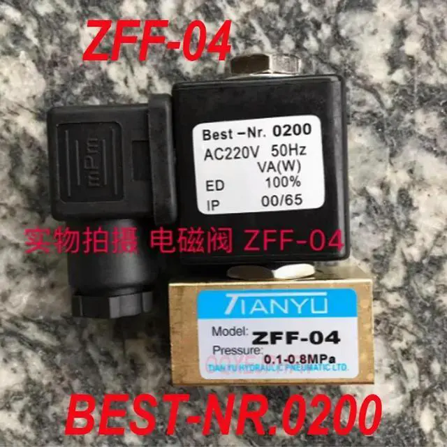 Main image of For TIANYU Solenoid Valve ZFF-04 0.1-0.8MPA BEST-NR.0200 AC220V 1 Pcs