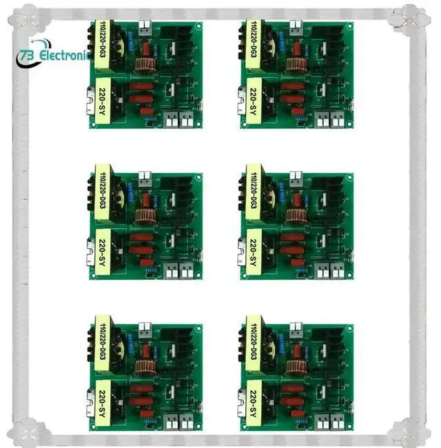 Main image of 6X 220V 40Khz Support 150W Ultrasonic Cleaner Circuit Board Motherboard