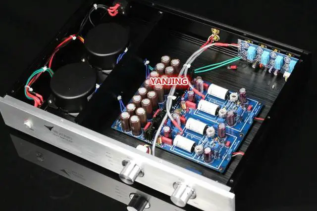 Alt view image 2 of 3 - Mark JC-2 Preamplifier Gold seal Class A Dual differential FET input pre-amplification Finished board 40W+40W