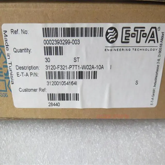 Alt view image 3 of 3 - For 120-F321-P7T1-W02A imported German ETA power supply 4-pin boat-shaped rocker circuit breaker switch 10A