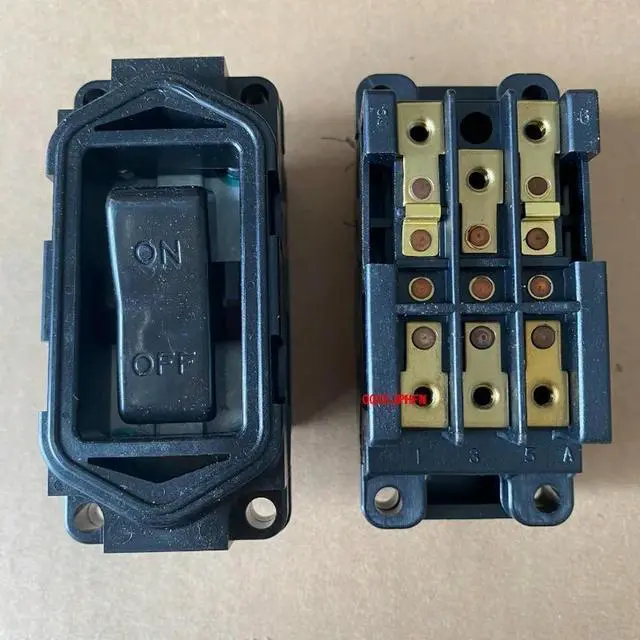 Alt view image 2 of 3 - For FUJISOKU ELE330A10 Boat Type Power Switch 6 Feet 2 Gears Rocker Button Switch 25A