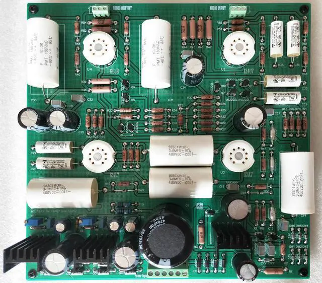 Alt view image 2 of 3 - GMIN Elvis CAT SL1 circuit electronic tube front stage empty plate finished plate (4-tube version)