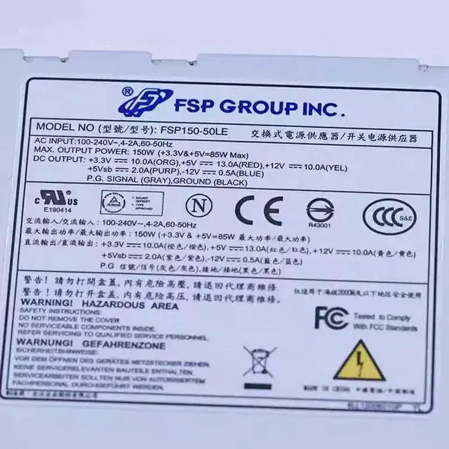 Alt view image 2 of 2 - Power Supply For FSP Small 1U 150W FSP150-50LE FSP100-60LE