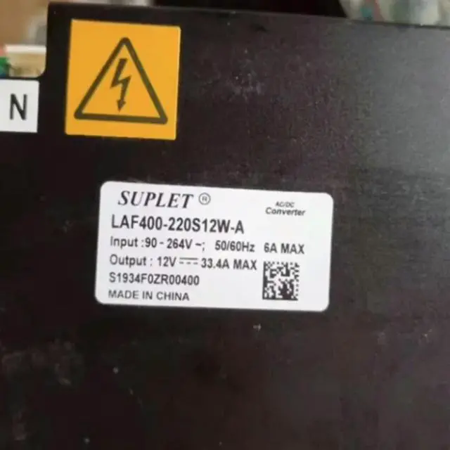 Alt view image 2 of 2 - Disassembly Power Supply For SUPLET 12V33.4A 400W Power Supply LAF400-220S12W-A Work Like