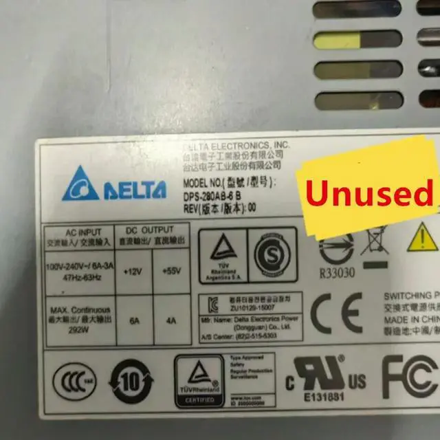Alt view image 3 of 3 - Almost Unused Power Supply For DELTA 6+4Pin 280W Power Supply DPS-280AB-6 B DPS-280AB-6B Work Like