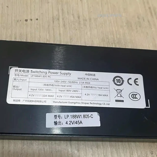 Alt view image 2 of 2 - Almost Power Supply For SHIQIAN 4.2V45A 188W Power Supply LP.188W1.805-C Work Like
