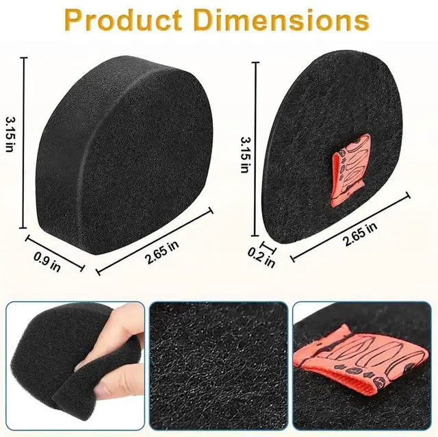 Main image of CH901 Filters Replacement for Shark Cordless Handheld Vacuum UltraCyclone Pet Pro Plus, Foam & Felt Replacement Kit