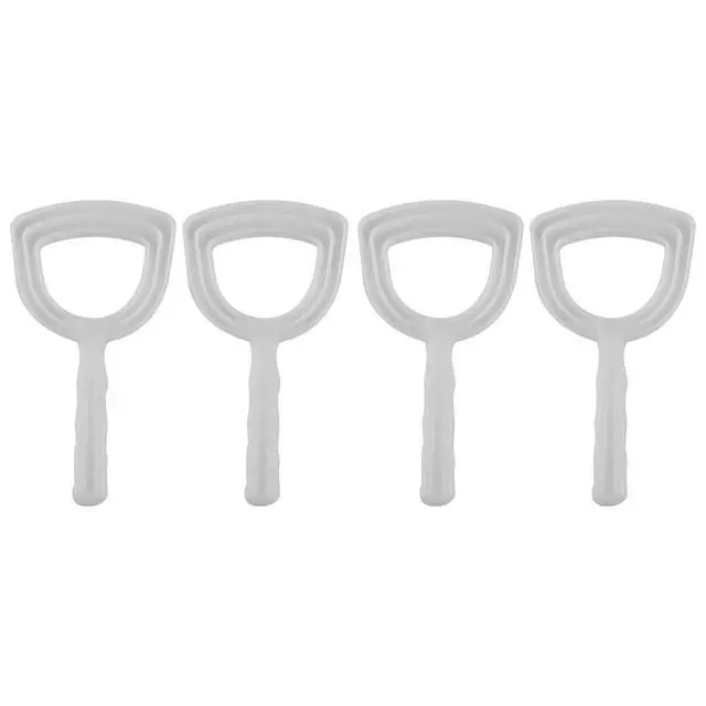 Alt view image 2 of 2 - Meat Scraper Bone Dust Scraper Bone Scraper White Poly Scraper Bone Dust Remover Square Bone Dust Scraper