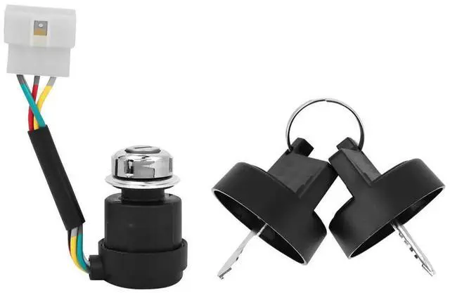 Main image of Ignition Key Switch with 2 Keys for 178F/186F Cooled Engine Tiller Start Switch