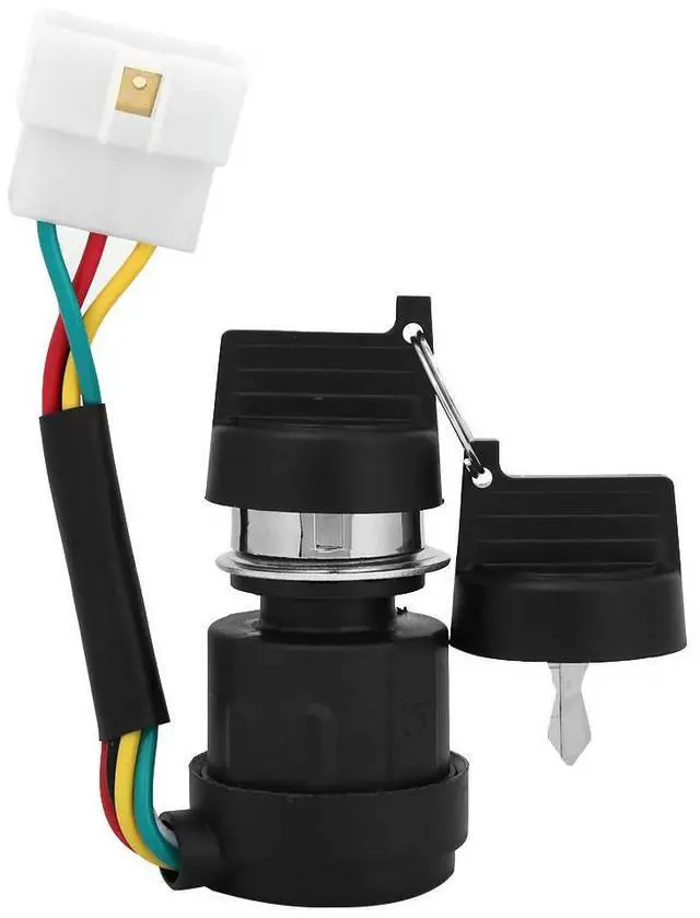 Alt view image 2 of 2 - Ignition Key Switch with 2 Keys for 178F/186F Cooled Engine Tiller Start Switch